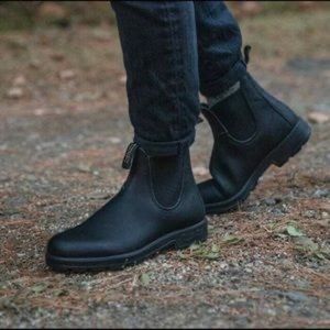 Blundstones Mens 500s black leather ankle boot